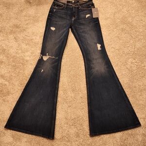 7 For All Mankind Bell Bottom Flare Jeans NWT 27
